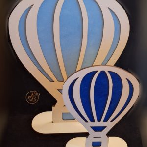 Decor balon aer cald, set de 2 bucati