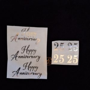 Stickere Happy Anniversary cu cifra
