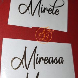 Stickere simple elegante pentru pahare