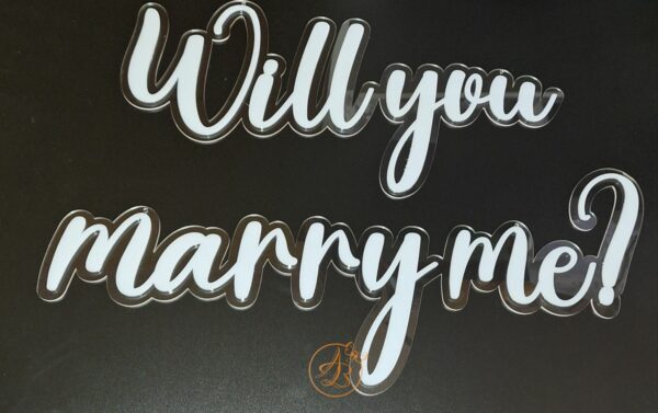 Panou dublat plexiglass Will you marry me? - imagine 3