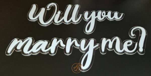 Panou dublat plexiglass Will you marry me? - imagine 6