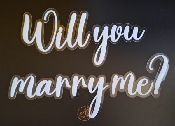 Panou dublat plexiglass Will you marry me? - imagine 2