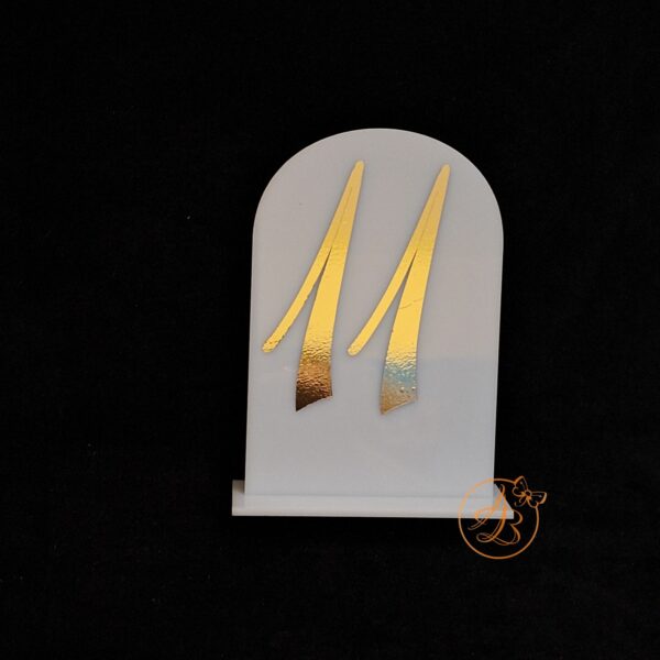 Numere mese plexiglass alb - imagine 4