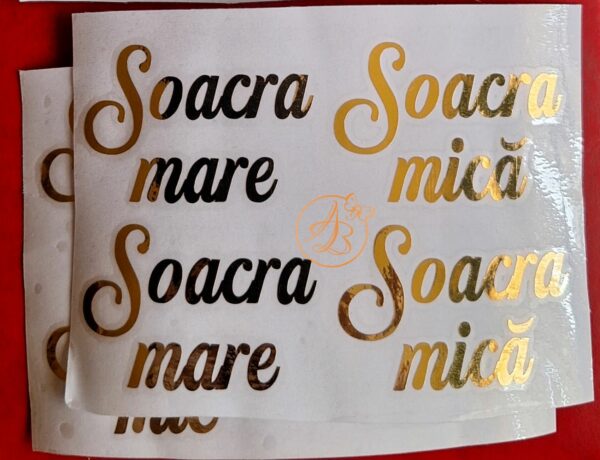 Stickere cu 2 cuvinte, pentru pahare - imagine 7