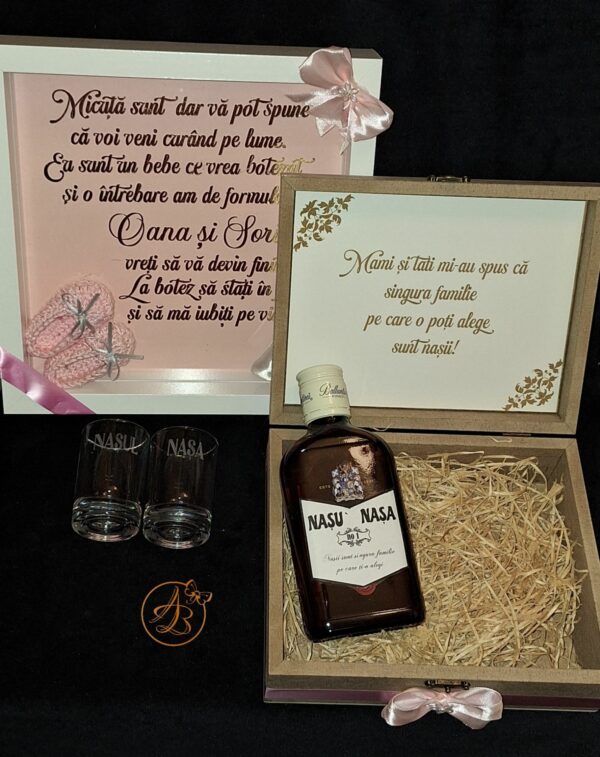 Set cadou pentru nasii de botez - imagine 5