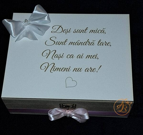 Cutie mare natur personalizata cu placa alba gravata - imagine 6