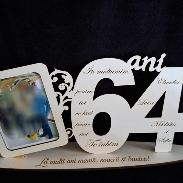 Cifra personalizata cu rama foto - imagine 27