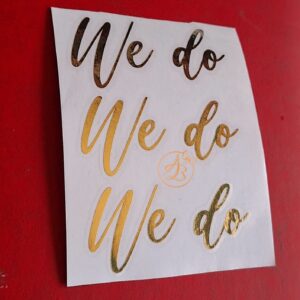 Sticker We do