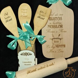 Set gravat in cutie pentru bucatarie, pentru mosi