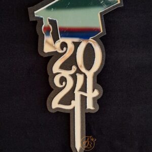 Topper toca 2024, dublat din lemn si oglinda