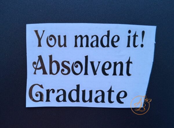 Stickere cu text pentru absolventi