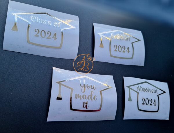 Sticker toca 2024 cu text decupat - imagine 3