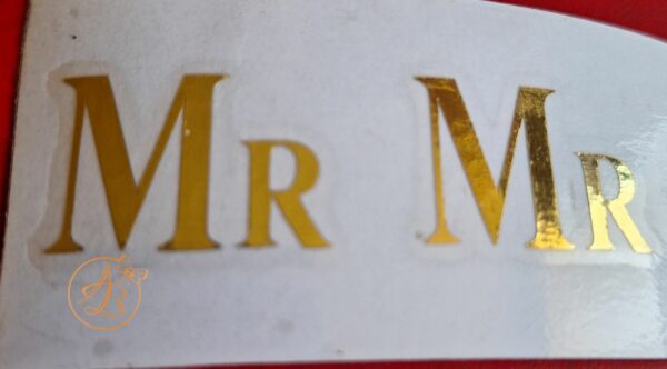 Stickere pahare Mr si Mrs - imagine 4