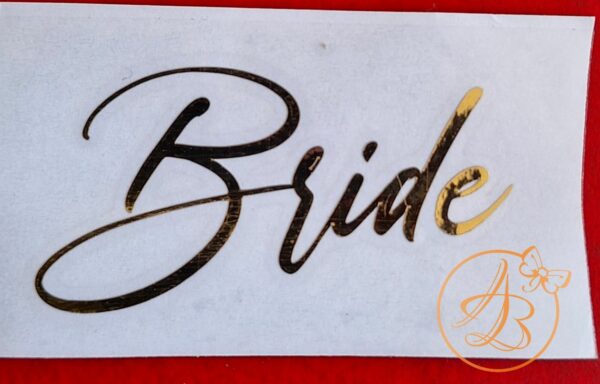 Stickere simple pentru pahare Bride Groom - imagine 3
