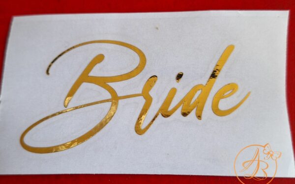 Stickere simple pentru pahare Bride Groom - imagine 7