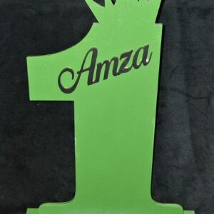 Cifra personalizata cu nume si coroana