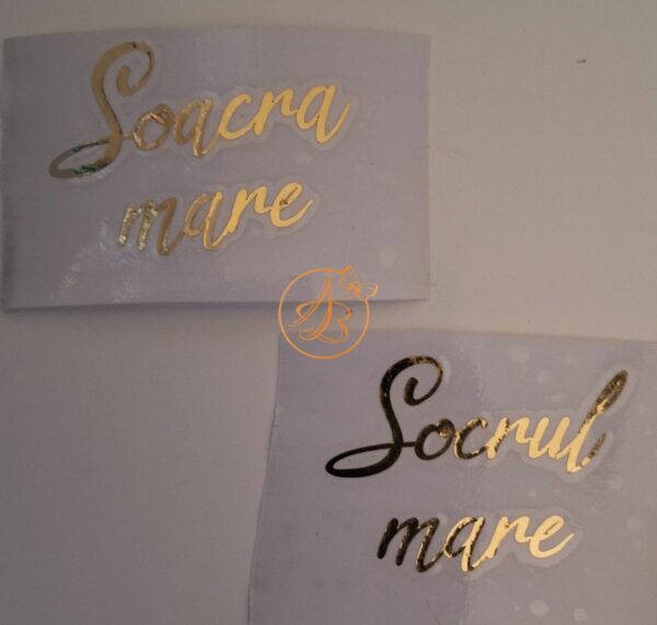 Stickere cu 2 cuvinte, pentru pahare - imagine 8
