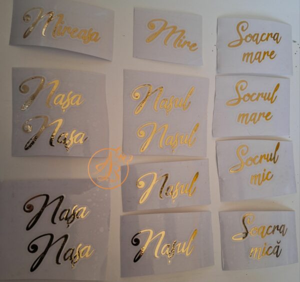 Stickere cu 2 cuvinte, pentru pahare - imagine 10