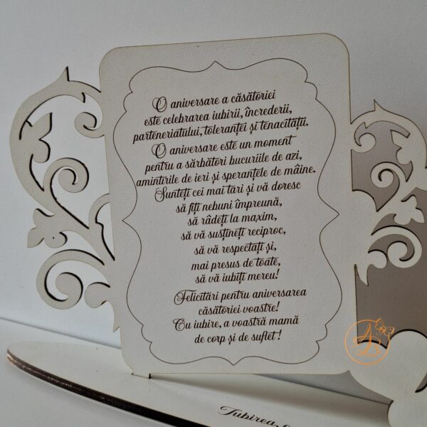 Cifra personalizata cu text gravat - imagine 13