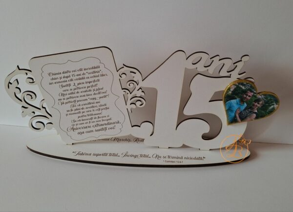Cifra personalizata cu text gravat - imagine 15