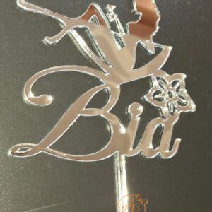 Topper oglinda cu dama si nume, din oglinda