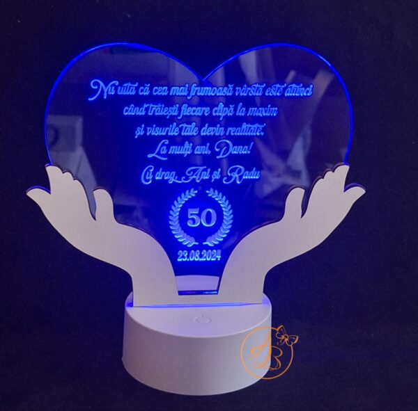 Decor trofeu gravat pentru aniversare casatorie - imagine 32