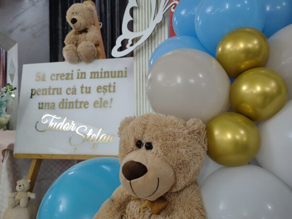 Panou plexiglass alb, pentru botez - imagine 6
