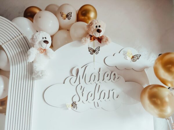 Decor pentru panou foto cu 2 nume - imagine 5