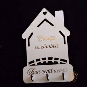Casuta pentru chei, cuier decor perete