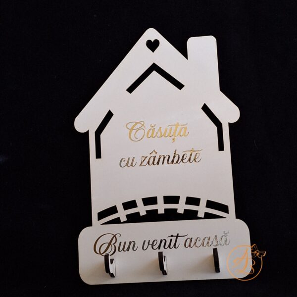 Casuta pentru chei, cuier decor perete