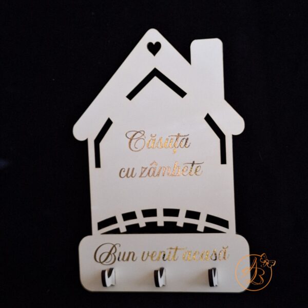 Casuta pentru chei, cuier decor perete - imagine 2