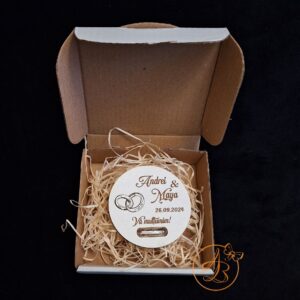Marturie nunta/botez cu seminte de floricele, mac, grau, in cutie carton
