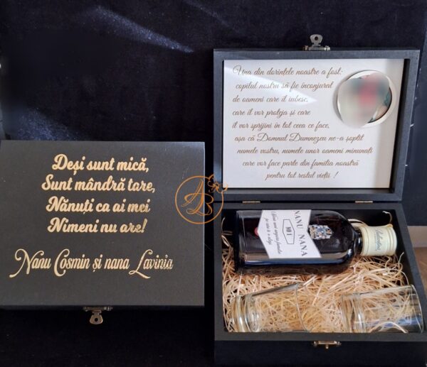 Cadou personalizat pentru nasii de botez cu poza bebe - imagine 19