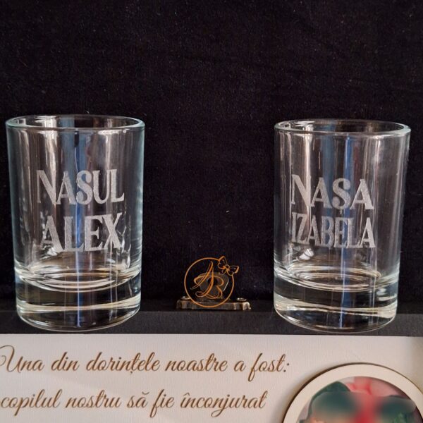 Cadou personalizat pentru nasii de botez cu poza bebe - imagine 15
