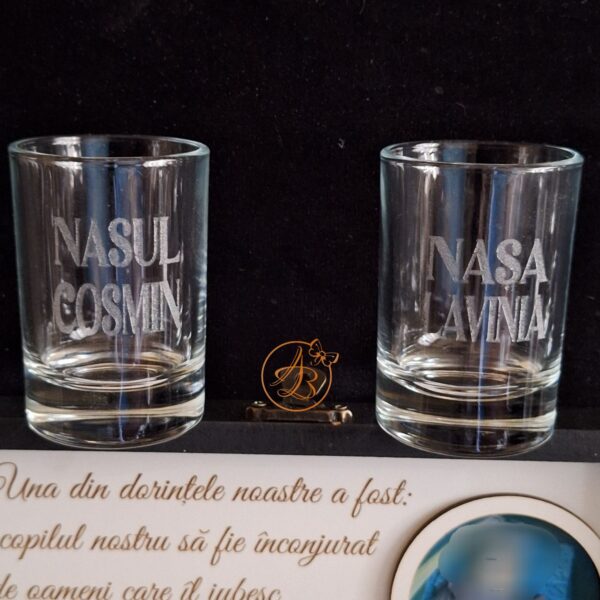 Cadou personalizat pentru nasii de botez cu poza bebe - imagine 14