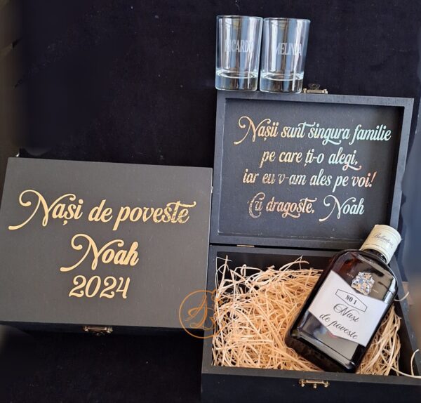 Cadou personalizat pentru nasii de botez cu poza bebe - imagine 12
