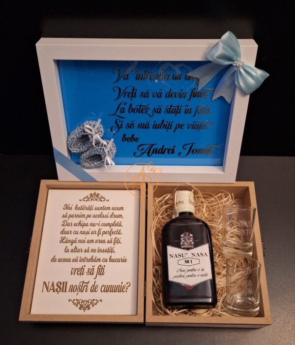 Set cadou pentru nasii de botez - imagine 20