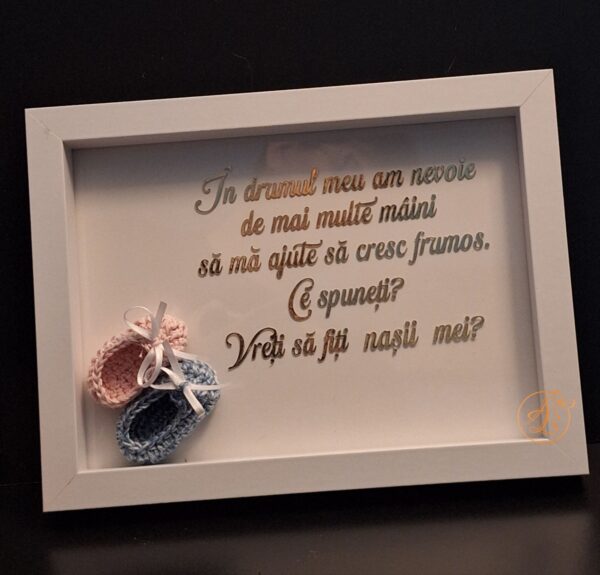 Set cadou pentru nasii de botez - imagine 22