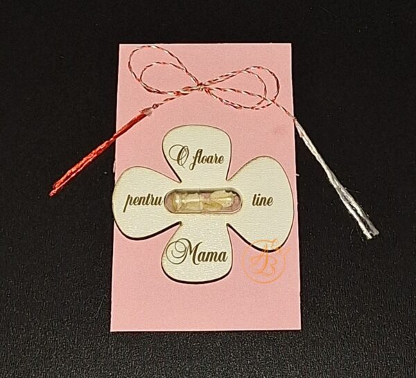 Martisor plantabil cu seminte de floricele, de mac, de grau - imagine 2
