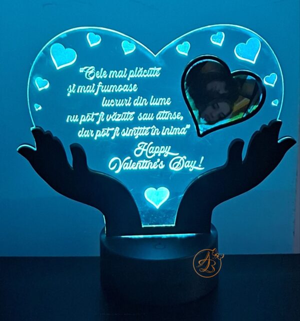 Trofeu inimioara cu leduri pentru indragostiti, Valentine's Day, Dragobete - imagine 10