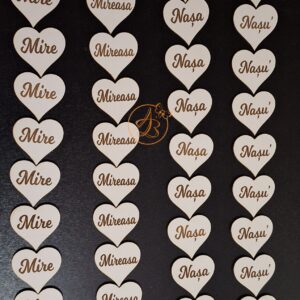 Insigne din lemn pentru cocarde si bratari