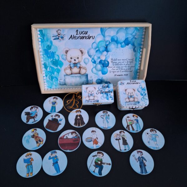 Set de mot baietel cu cartonase meserii - imagine 4