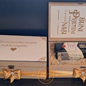 Cutie mare natur personalizata cu placa alba gravata