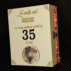 Cutie mica natur pentru aniversare, zi de nastere, cu flori de sapun