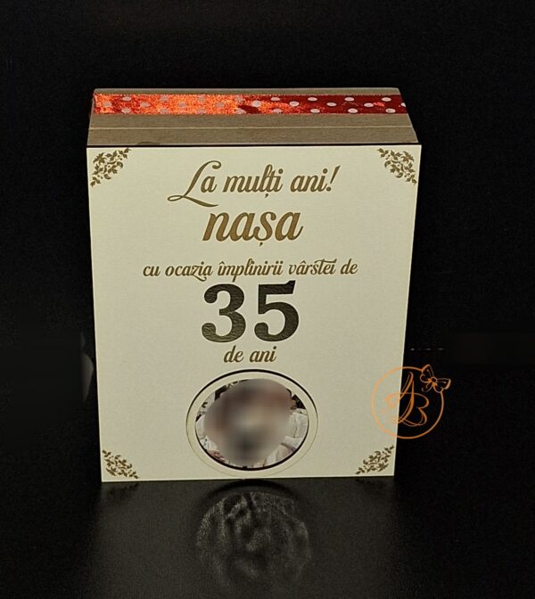 Cutie mica natur pentru aniversare, zi de nastere, cu flori de sapun - imagine 6