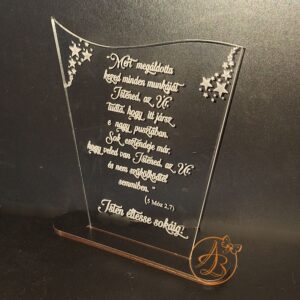 Decor trofeu gravat pentru zi de nastere, aniversare