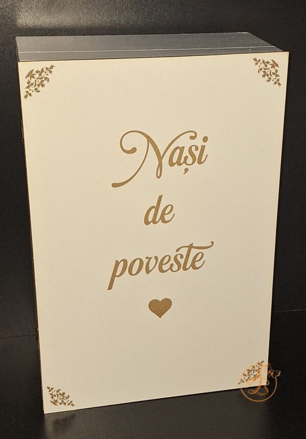 Cutie alba pentru nasi cu placa gravata - imagine 25