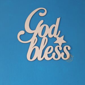 Decor God bless pentru panou foto 40cm