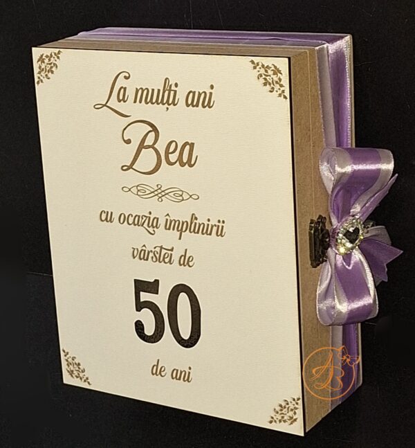Cutie mica natur pentru aniversare, zi de nastere, cu flori de sapun - imagine 12