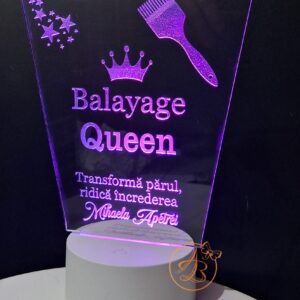 Decor trofeu gravat pentru coafeza